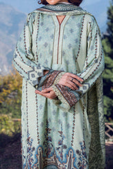 BERYL - Peach Printed Unstitched Suit 3 Pc - 3183